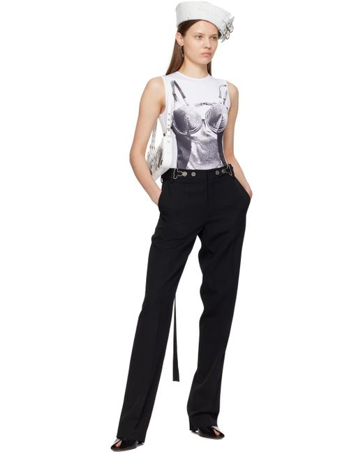 Jean Paul Gaultier Blue Overall Buckle Trousers