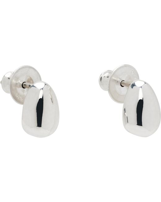 Sophie Buhai Metallic Tiny Egg Stud Earrings