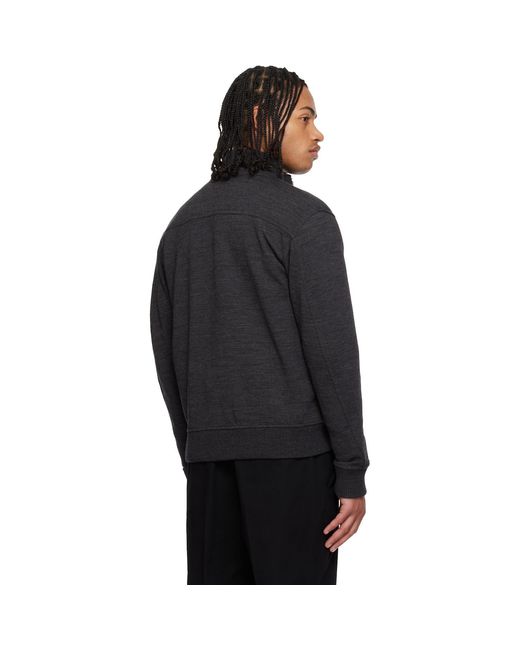 Givenchy Black Paris' Gros Grain Sweatshirt for men