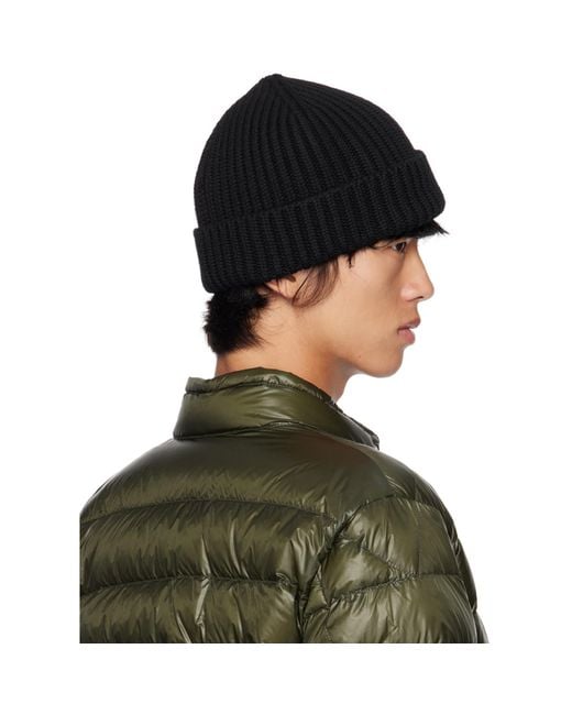 Moncler Green Wool Beanie for men