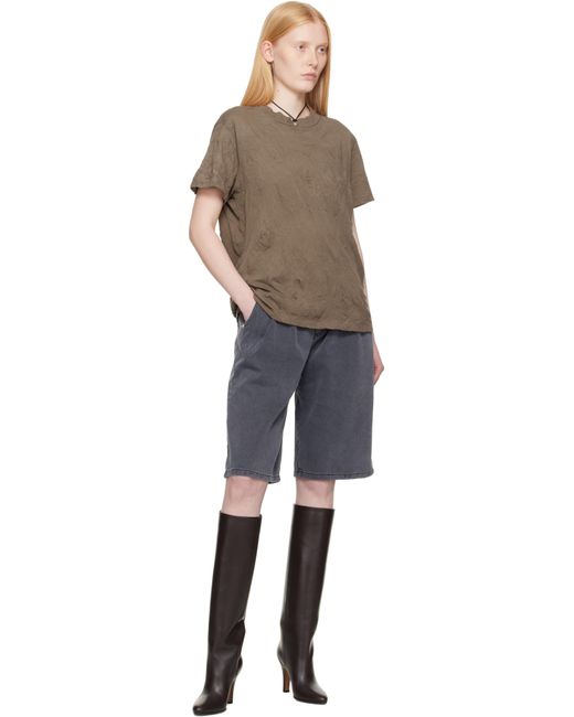 Our Legacy Brown Khaki Bliss T-Shirt