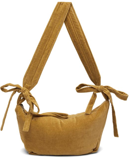 Casey Casey Metallic Khaki Banana Bag