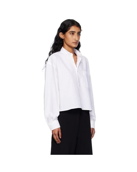 A.P.C. White Sophia Button Down Shirt