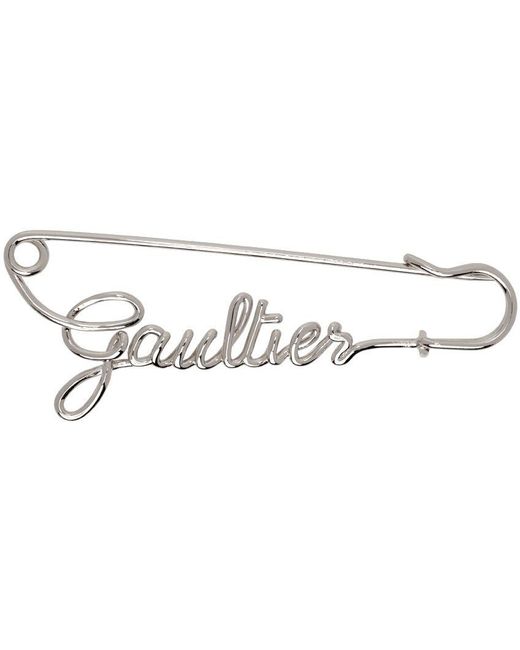Jean Paul Gaultier 'the Gaultier Safety Pin' Brooch in Black for Men Lyst