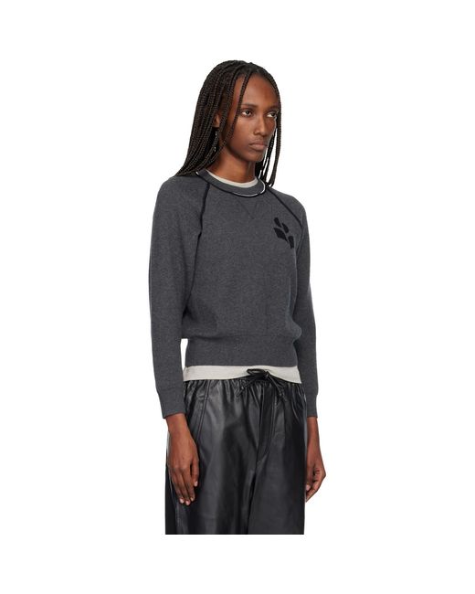 Pull Loriby Gris Isabel Marant en coloris Black
