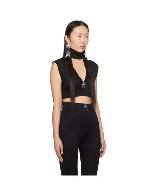 Area Black Star Stud Turtleneck