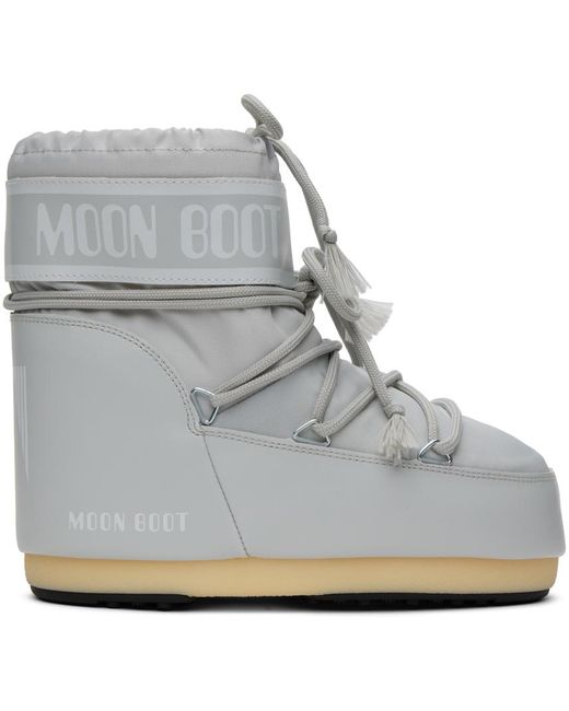 Bottes basses icon grises Moon Boot pour homme en coloris Gray