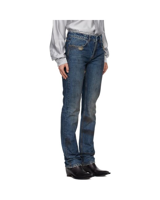 AARON ESH Blue Washed Jeans