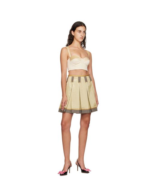 Moschino Orange Beige Inside Out Tank Top