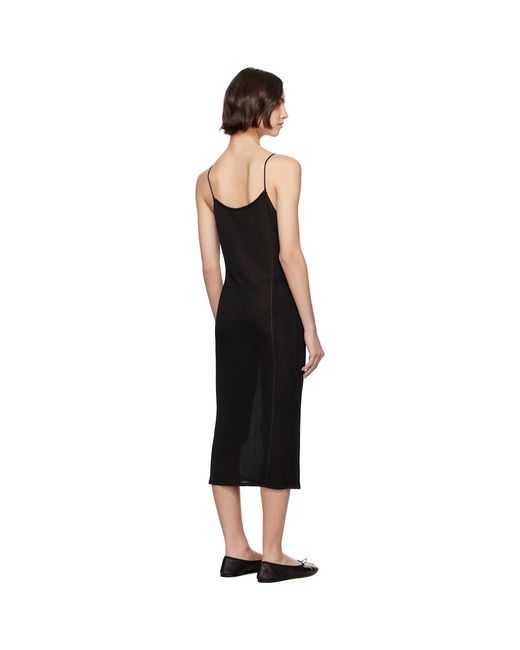 High Sport Black Slinky Gabe Midi Dress