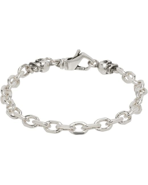 Emanuele Bicocchi Black Link Chain Bracelet for men