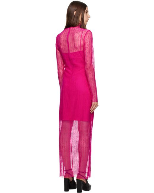 Givenchy Pink 4g Maxi Dress