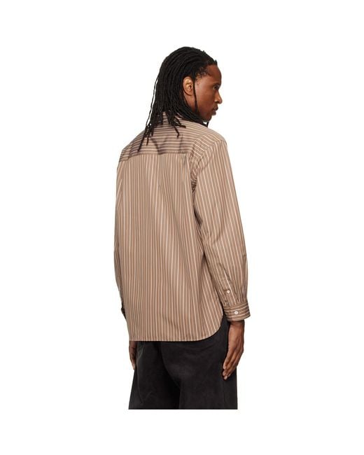 A.P.C. Brown Malo Logo Shirt for men
