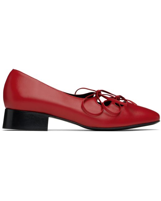Nicole Saldanã Red Isabel Ballerina Flats