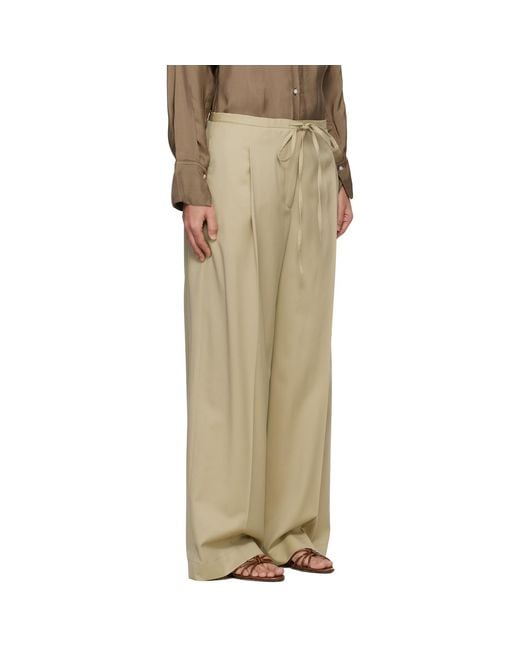 Rohe Natural Relaxed Drawstring Trousers