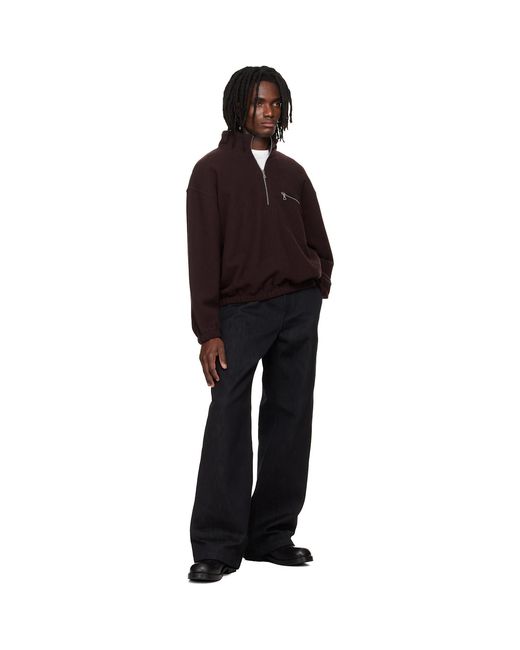 Pull Molletonné Bourgogne En Molleton Rier pour homme en coloris Black