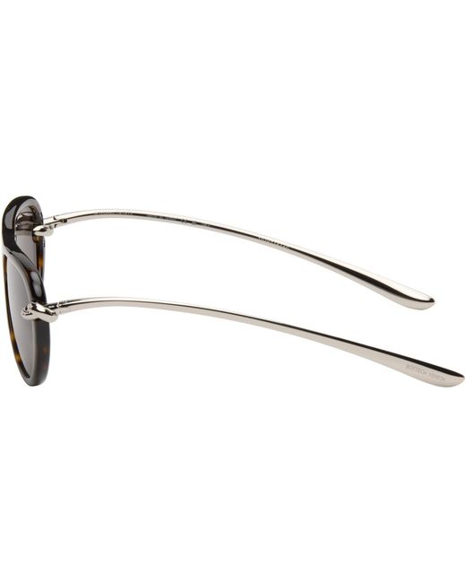 Bottega Veneta Black Knot Aviator Sunglasses for men