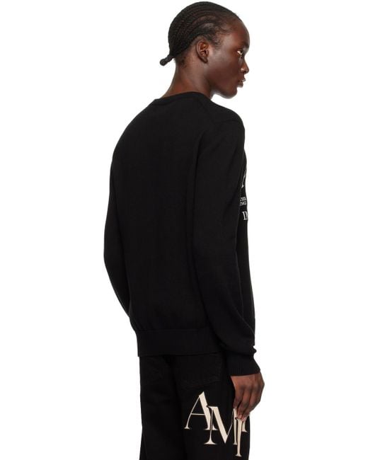 Amiri Black 'Arts District' Sweater for men