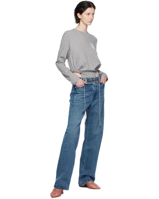 Y. Project Blue Y-belt Jeans