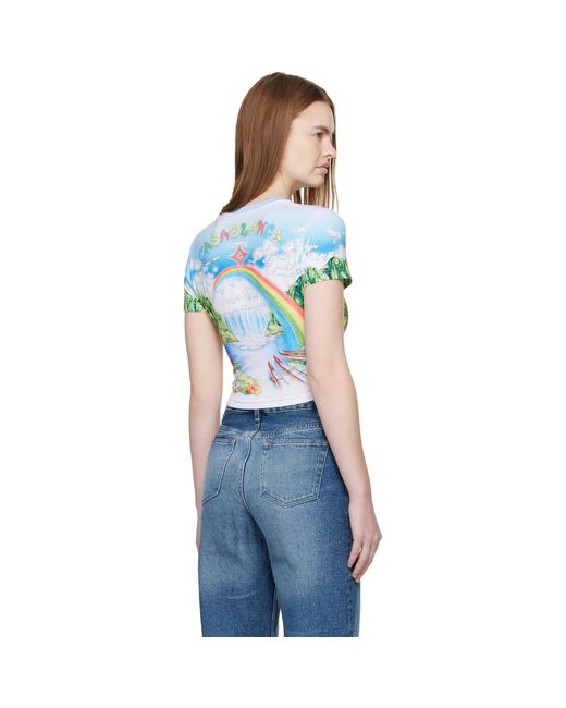 Casablanca Blue Cropped Baby T-Shirt