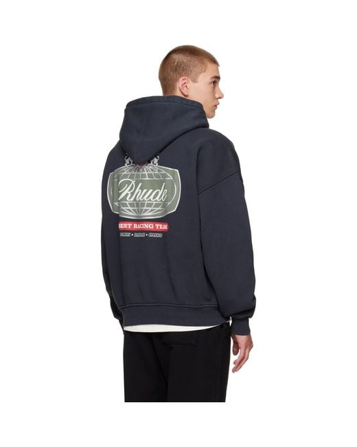 Rhude Blue Desert Racing' Hoodie for men