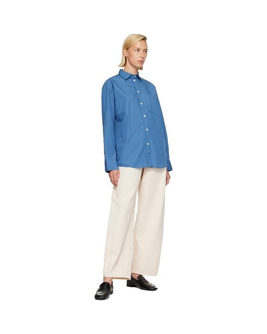 Rohe Blue Classic Fit Shirt