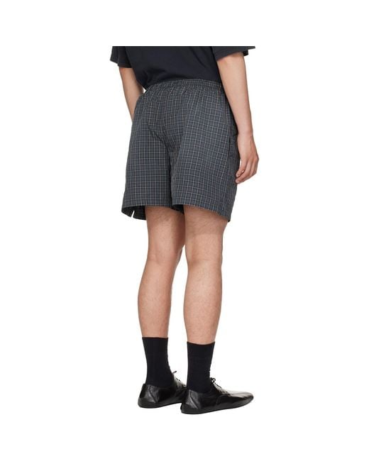 Balenciaga Gray Technical Check Boxer Shorts for men