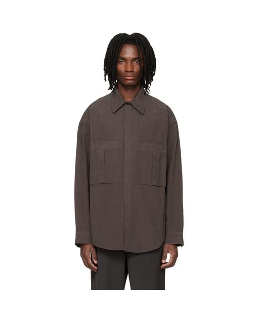 Agolde Black Clark Shirt for men