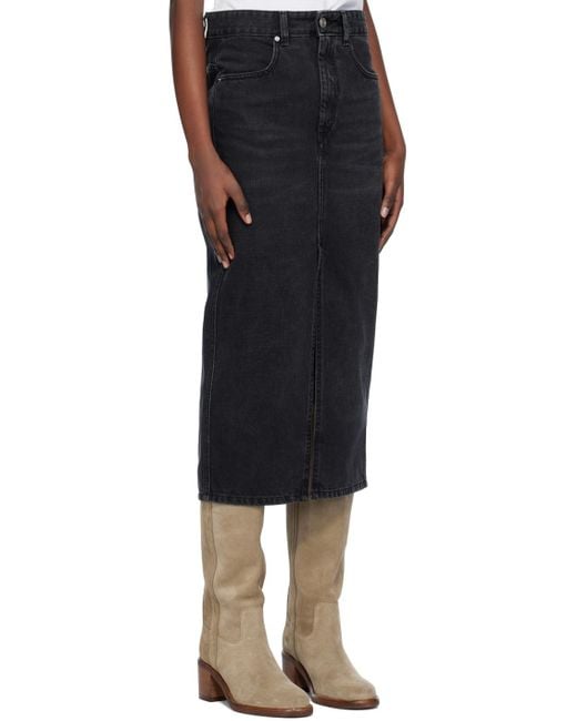 Isabel Marant Black Julicia Denim Skirt