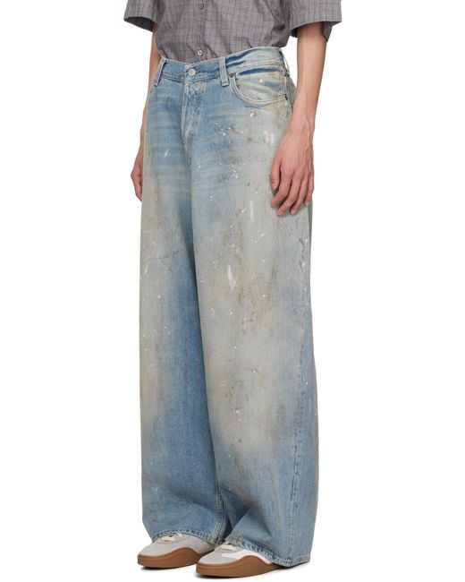 メンズ Acne ブルー 2023M スーパー バギーフィット ジーンズ Blue