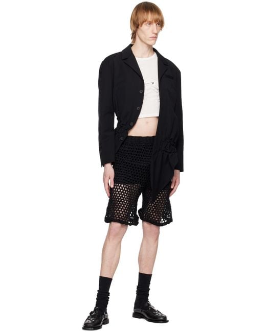 PONDER.ER Black Twisted Tank Top for men
