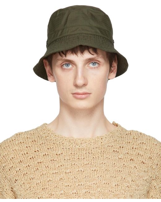 Our Legacy Synthetic Khaki Ripstop Bucket Hat in Green for Men | Lyst