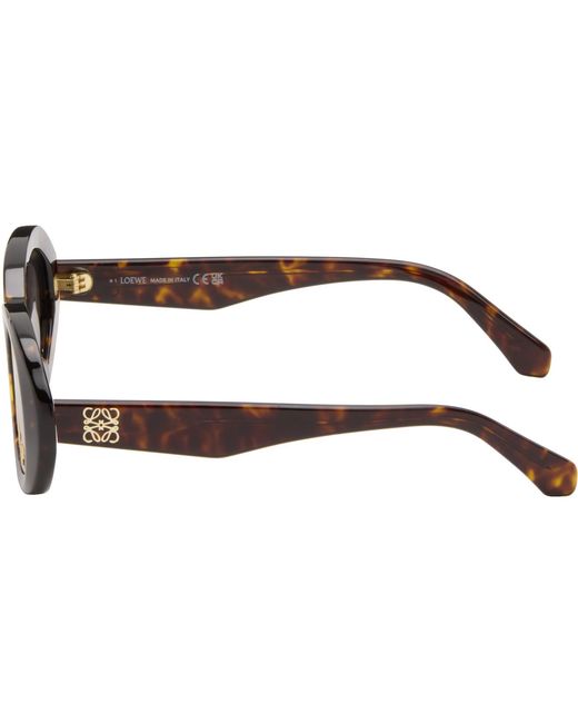 Loewe Brown Mini Anagram Oval Sunglasses