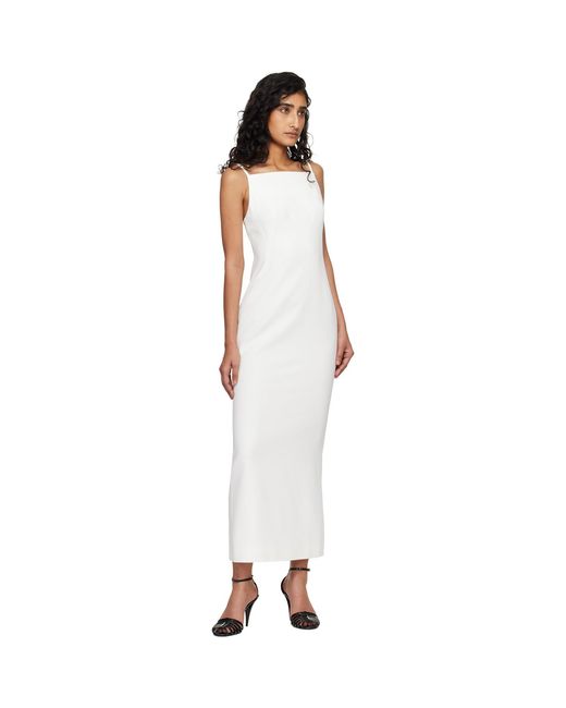 Givenchy Black Off- Sliced Cady Maxi Dress