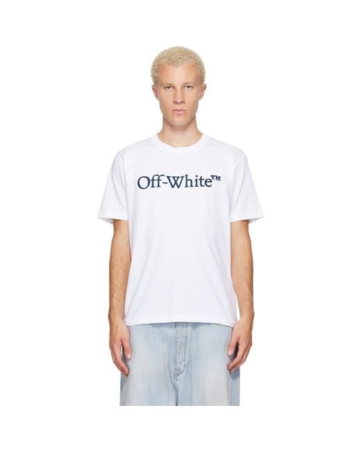 Off-White c/o Virgil Abloh White Big Bookish Regular T-Shirt for men