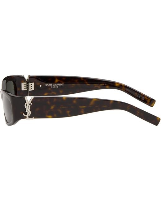 Saint Laurent Black Sl M152 Sunglasses for men