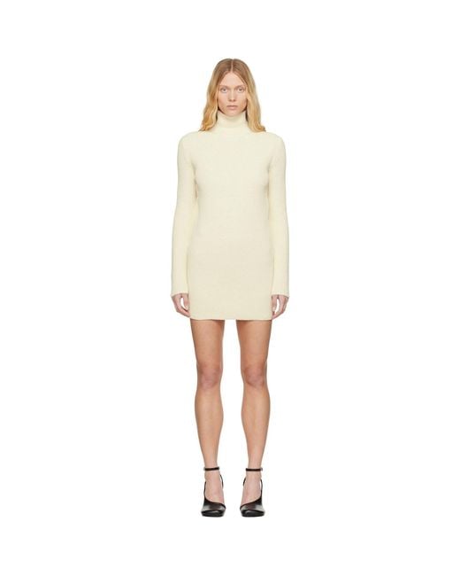 MM6 by Maison Margiela Black Off- Slitted Camionneur Minidress