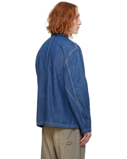 YMC Blue Labor Denim Jacket for men