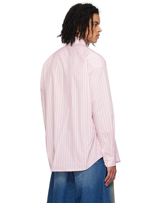 Chemise rose à patte à agrafes et œillets Y. Project pour homme en coloris Pink