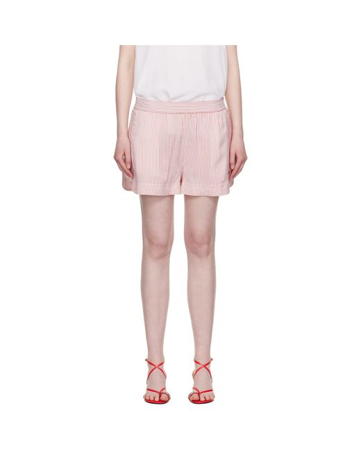 Stella McCartney Pink Striped Elasticated Shorts