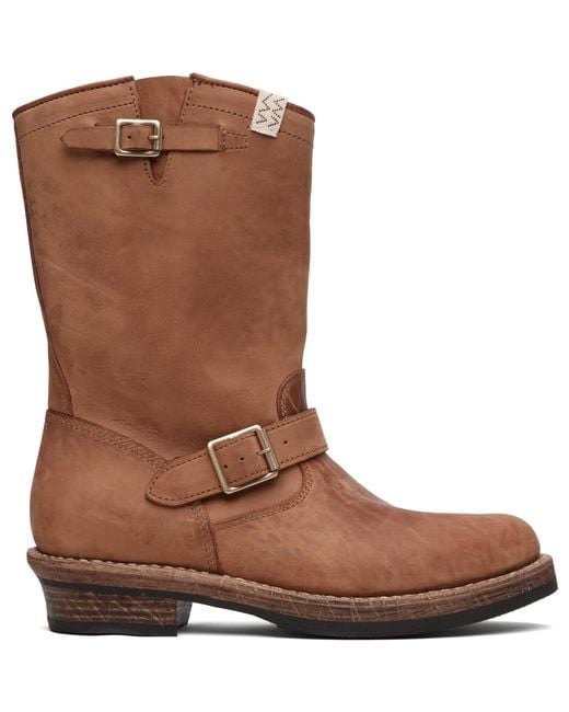 Visvim Brown T.W.O. Folk Boots for men