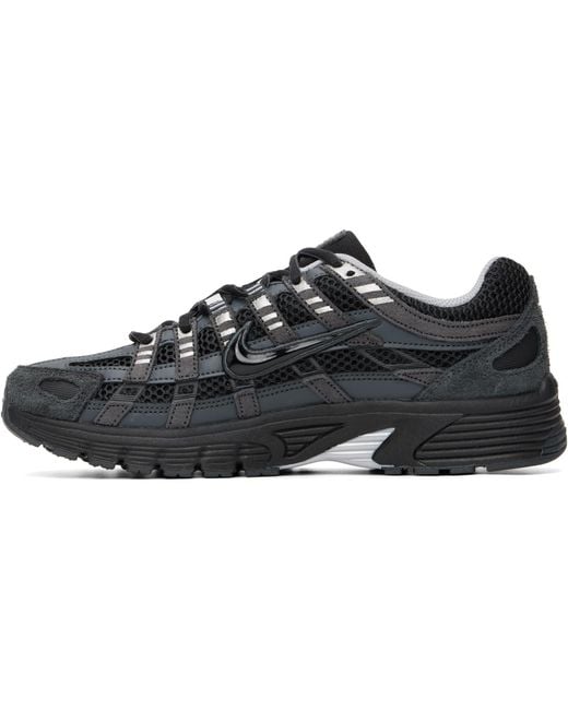 Nike Black P-6000 Suede Sneakers for men