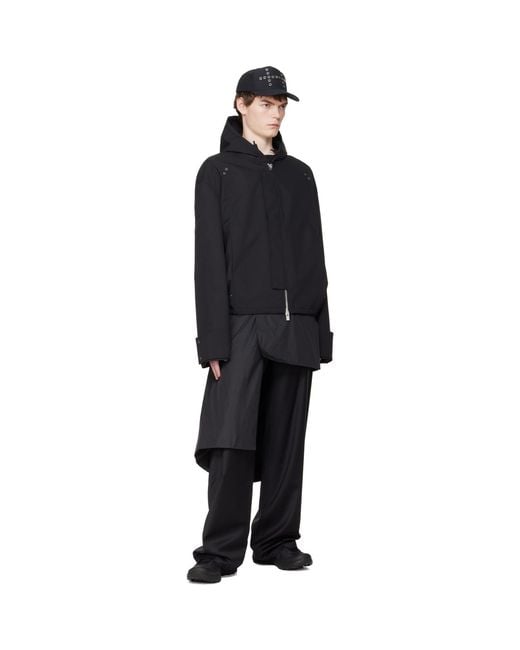 HELIOT EMIL Black Levade Tailored Trousers for men