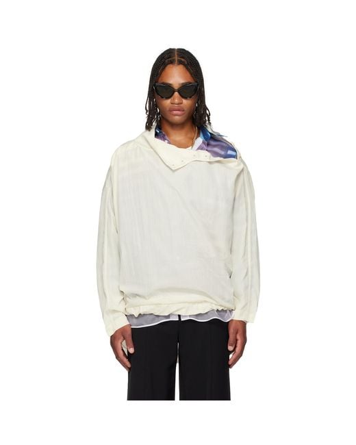 Jean Paul Gaultier Black Off- Wide Hoodie for men