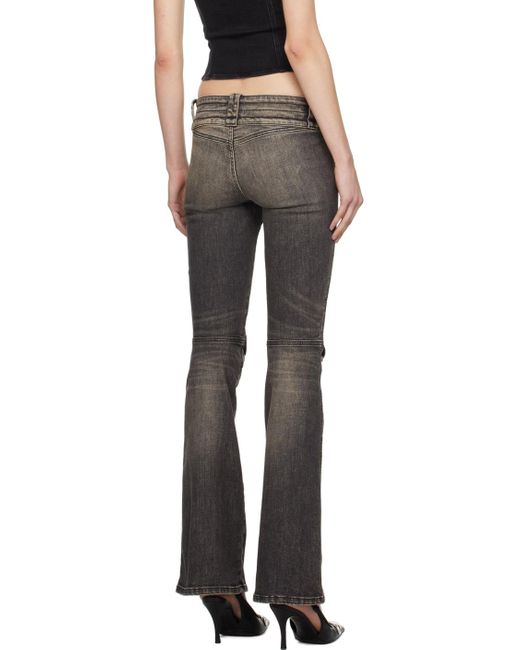 DIESEL Black Gray D-belty-s Jeans