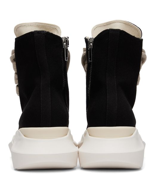 Rick Owens Black Tower Jumbolace Abstract Sneaks Sneakers for men
