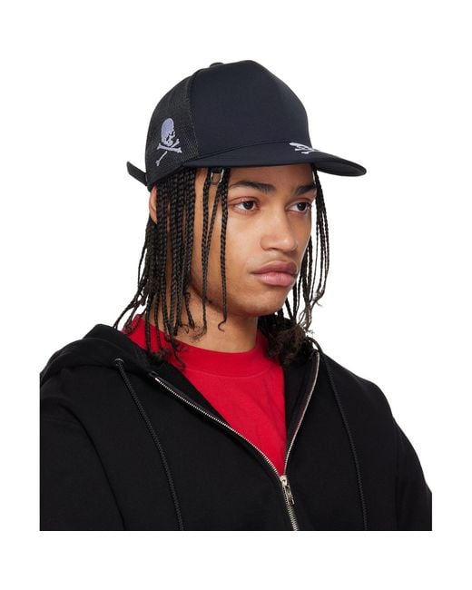 Mastermind Japan Black Mj Embroidery Cap for men