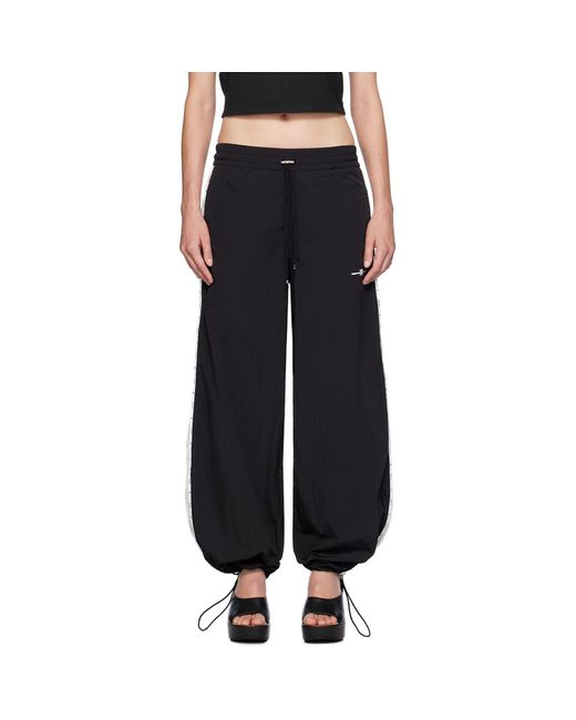 Amiri Black Wide-Leg Nylon Taffeta Track Pants