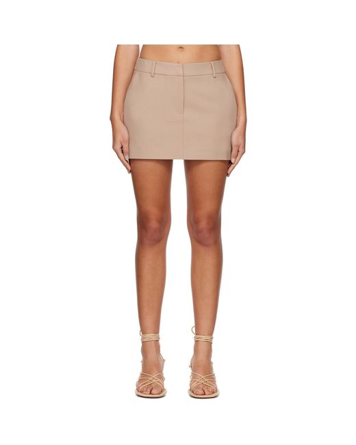 Minijupe Bethany Brune Anna Quan en coloris Multicolor