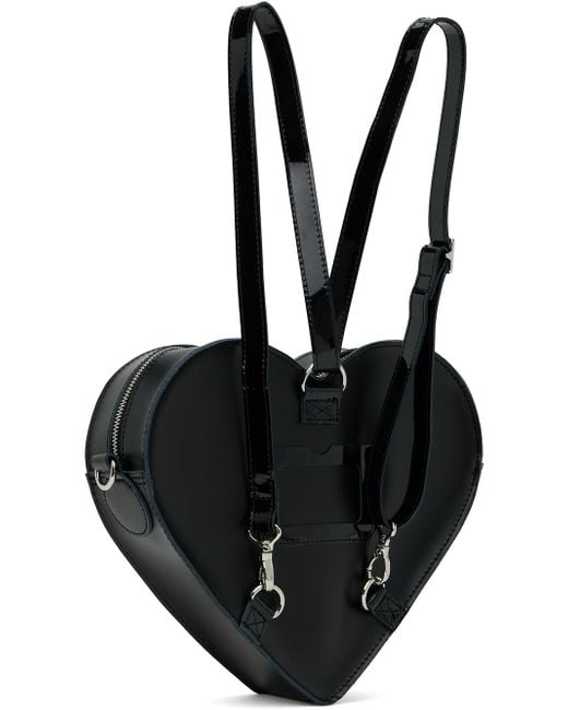 Dr. Martens Black Leather Heart Shaped Bag